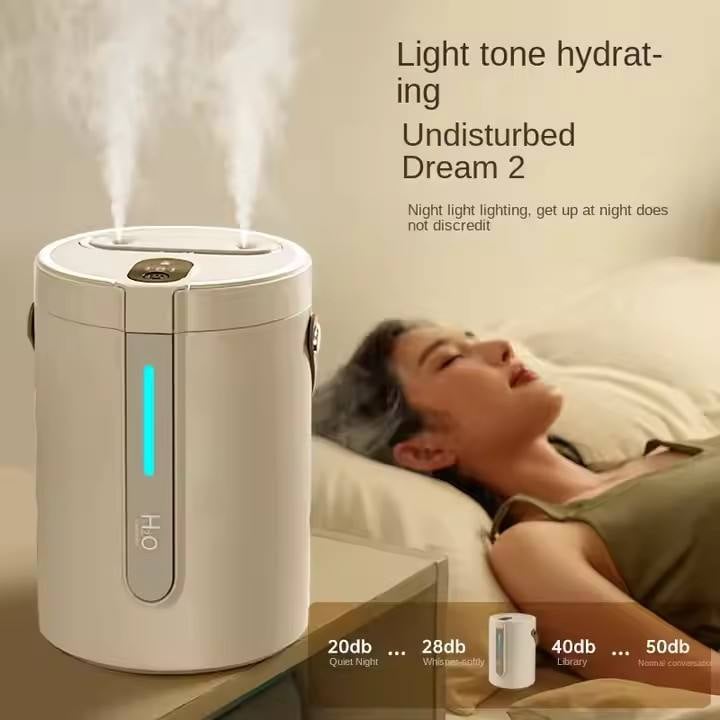 Fashion Ultrasonic Cold Mist H30 Humidifier Double Spray Port Design Large Capacity Silent USB Portable Diffuser