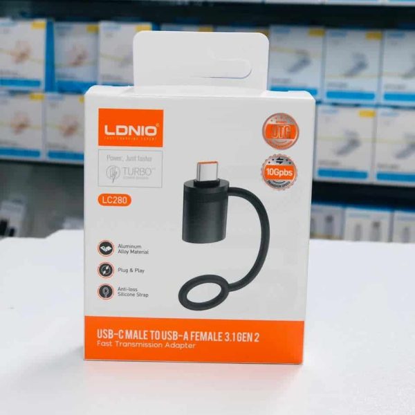 LDNIO LC280 OTG USB-C To USB-A Female 3.1 GEN 2 Fast Transmission Adapter