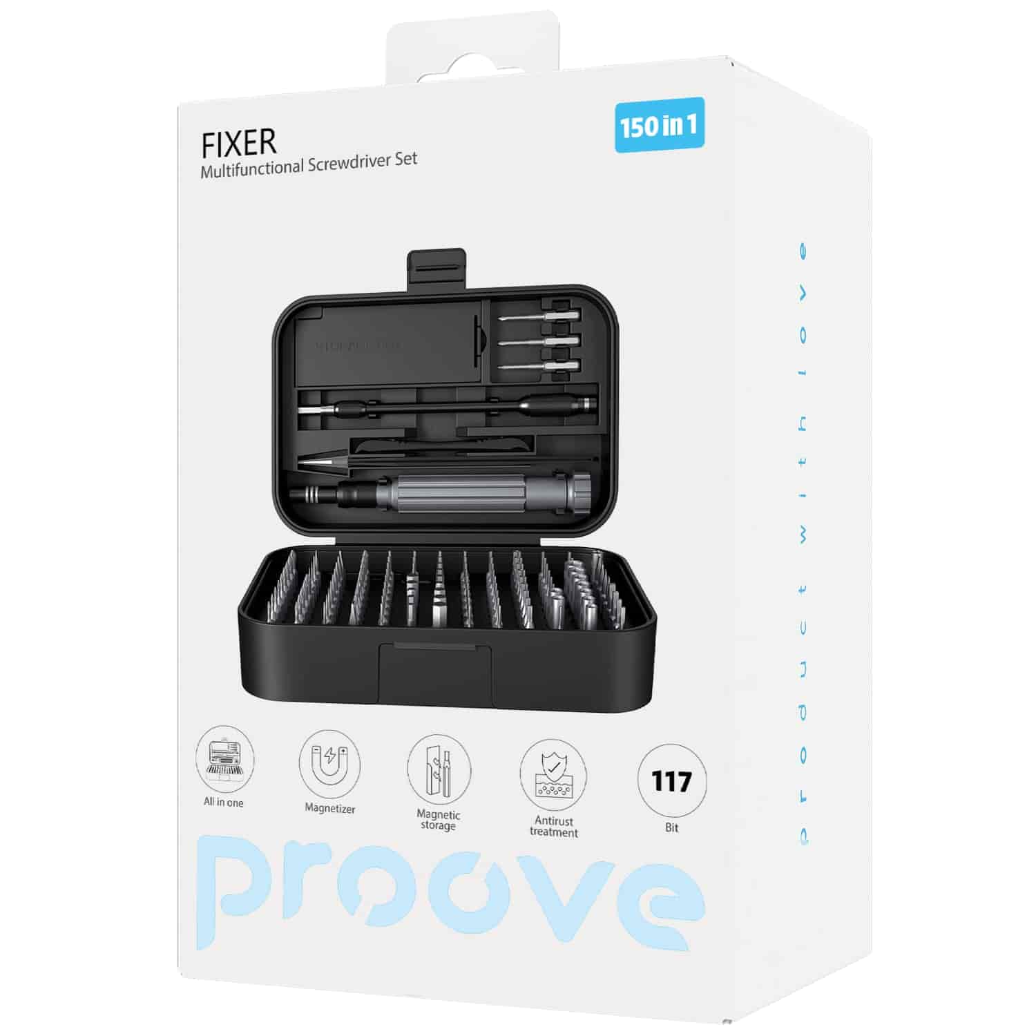 Proove Fixer 150in1 Multifunctional Screwdriver Set
