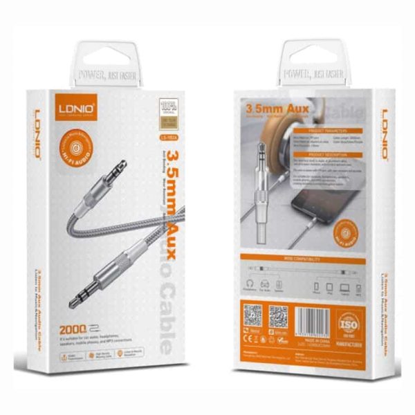 LDNIO LS-Y82A 3.5mm AUX to AUX Audio Cable (2m) LDNIO LS-Y82A 3.5mm AUX to AUX Audio Cable (2m)