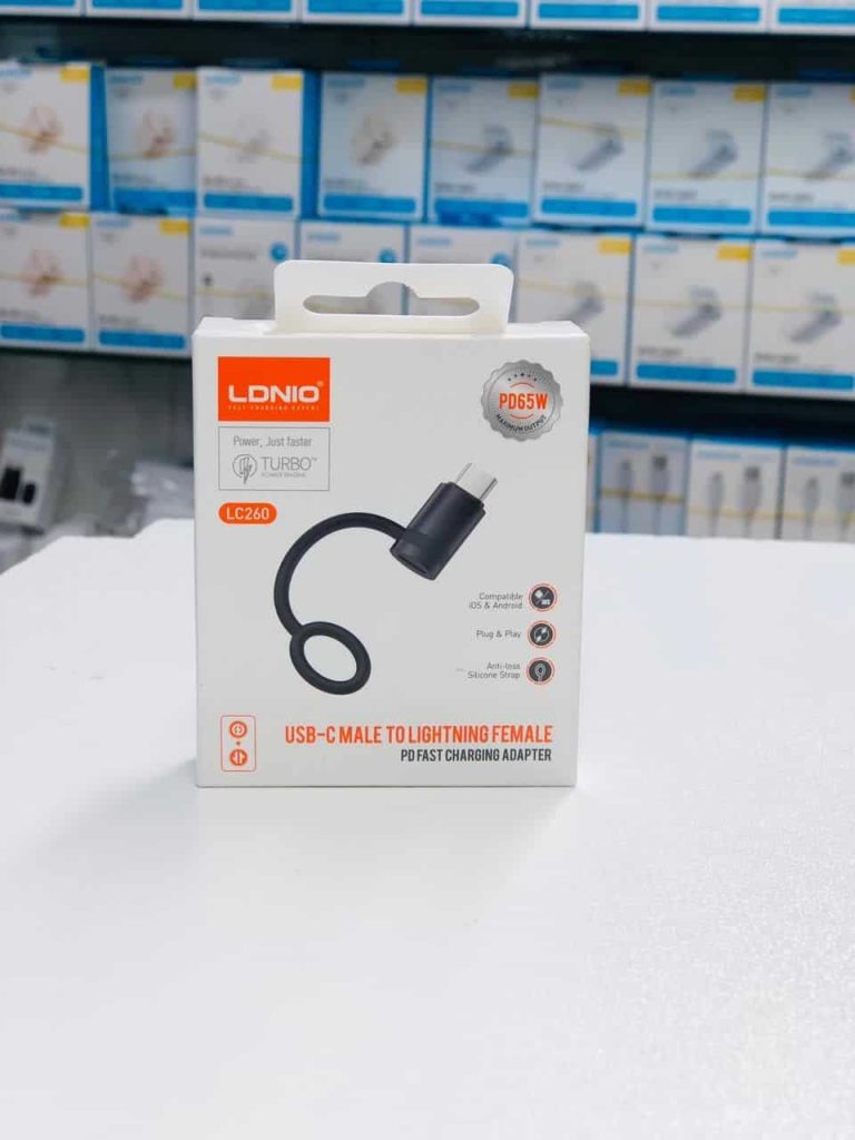 Ldnio LC260 PD65W USB-C Male To Lightning Female PD Fast Charging Adapter