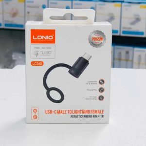 Ldnio LC260 PD65W USB-C Male To Lightning Female PD Fast Charging Adapter