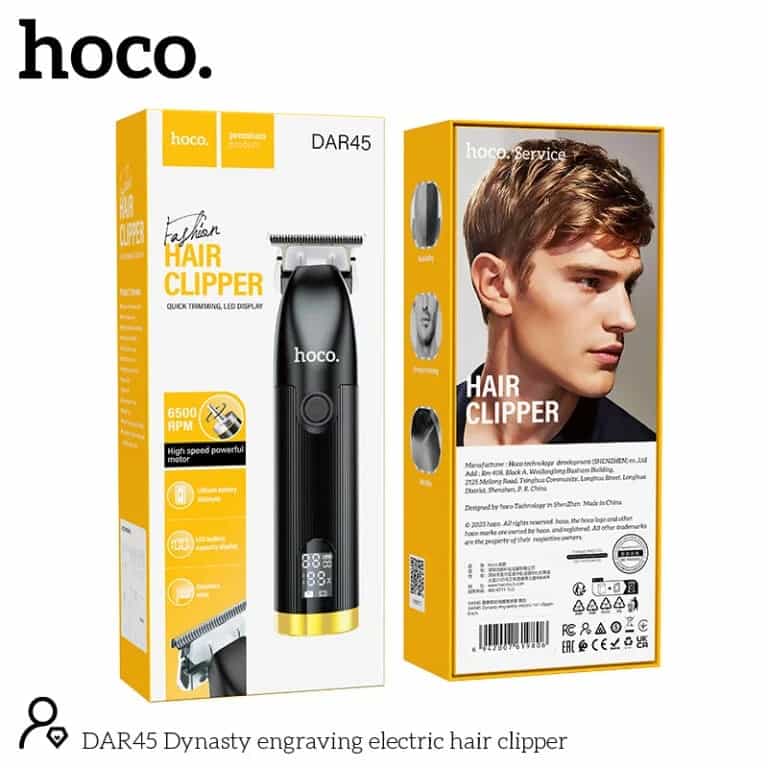 Hoco DAR45 Electric Hair Clipper With Digital Display