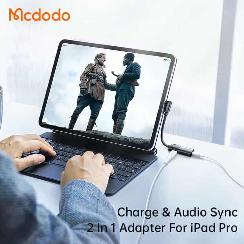 Mcdodo CA-188 60W USB-C to USB-C With DC 3.5MM Audio Adapter (Calling Supported)