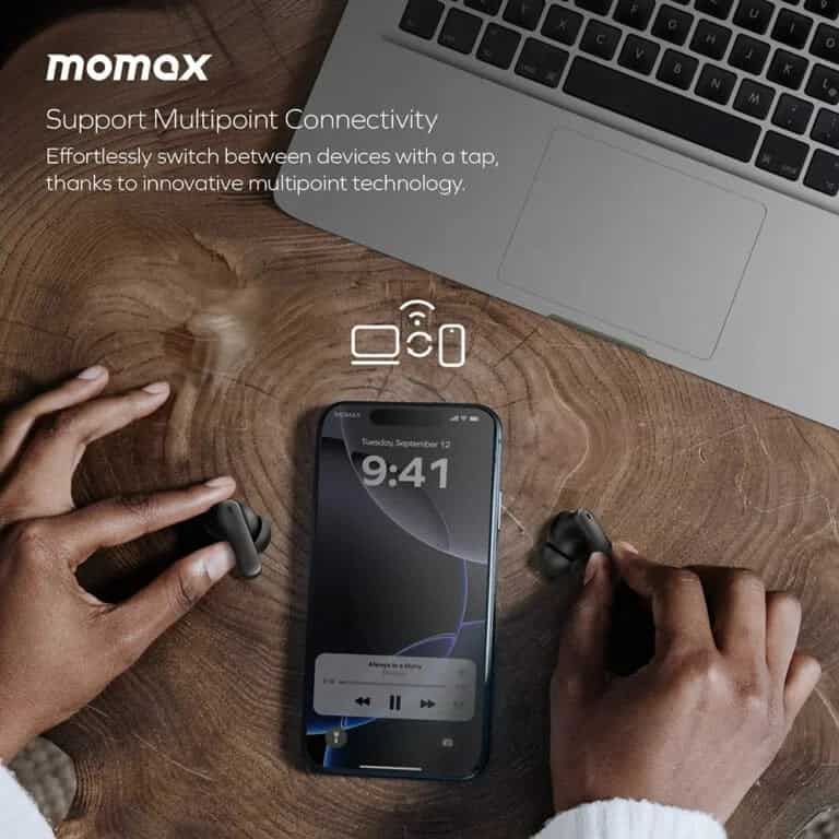 Momax 1-Vibe Lite True Wireless Noise Cancelling Earbuds