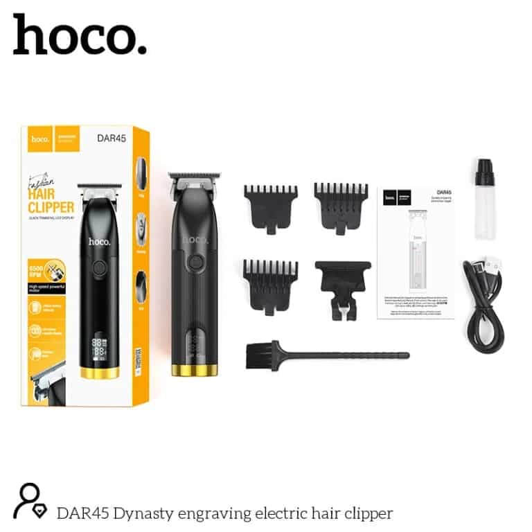 Hoco DAR45 Electric Hair Clipper With Digital Display