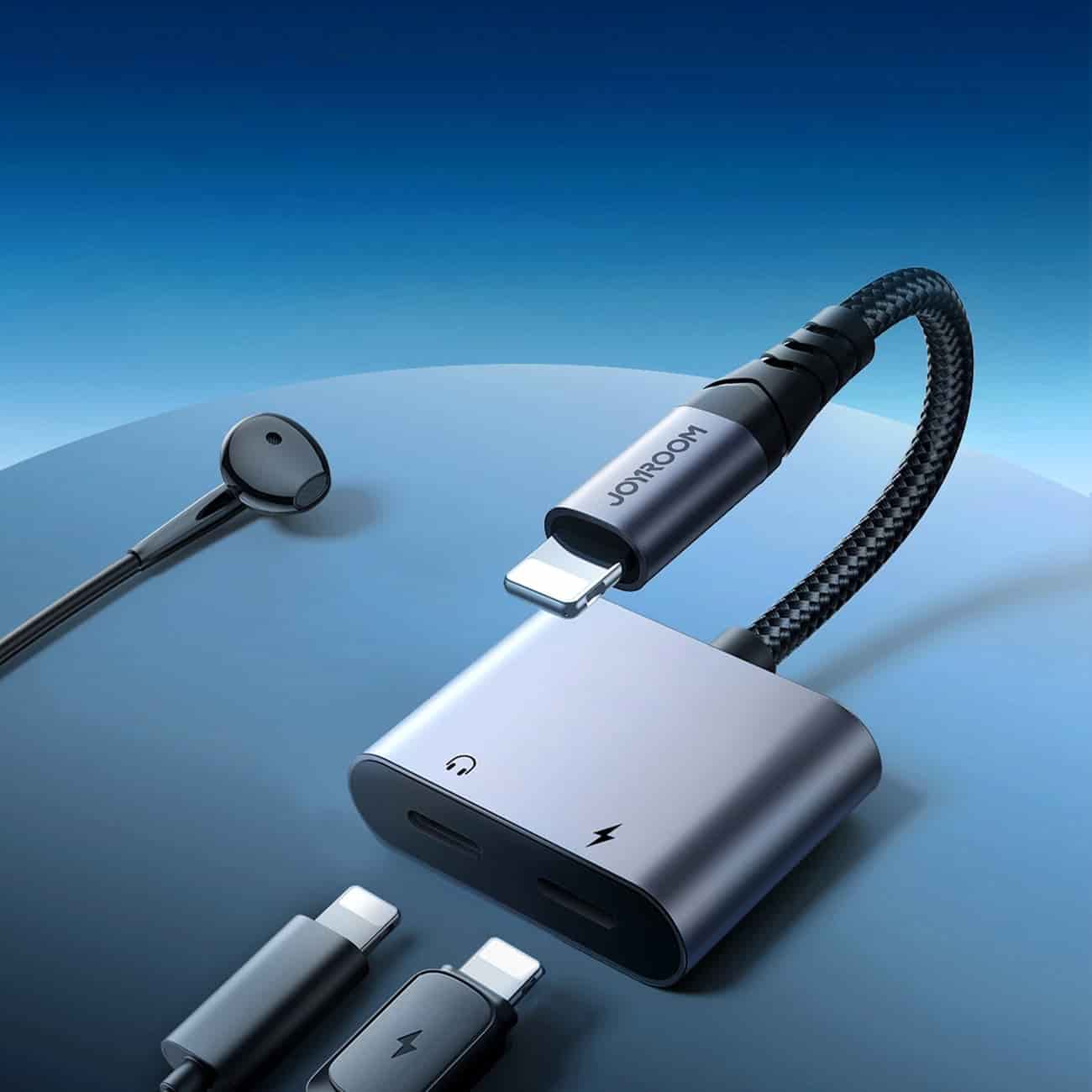 Joyroom SY-L02 Headphone 2in1 Lightning DAC Adapter With Calling Supported