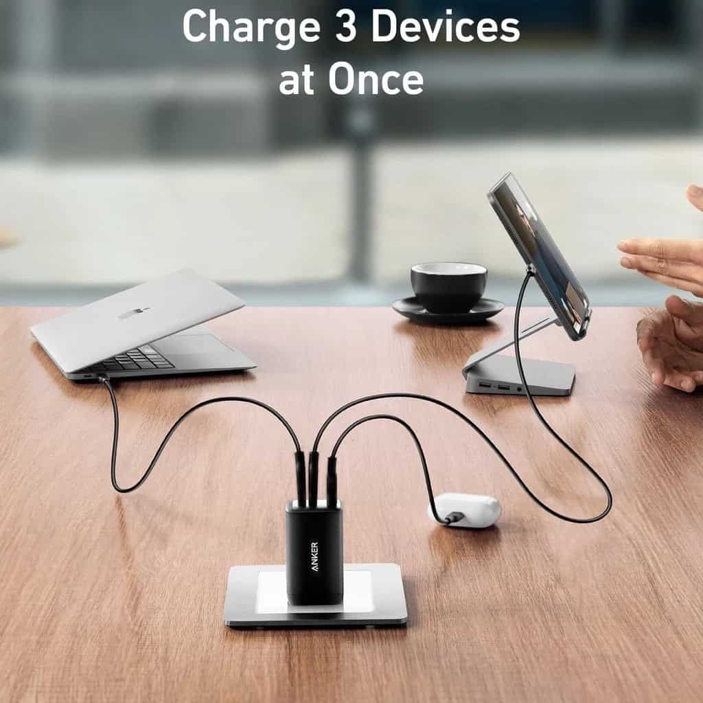 Buy Anker PowerPort III 3 Port 65W PD Charger (A2667) From Gimmickbd.com In Bangladesh
