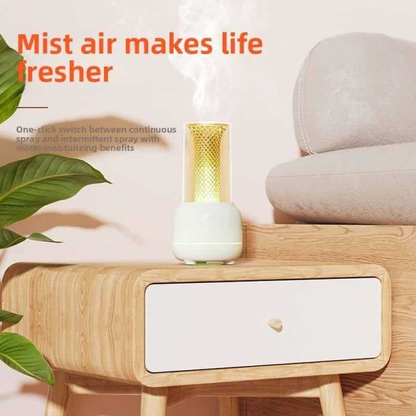 New Creative USB-Plug-In Desktop Aroma Humidifier Candlelight Lamp for Enhancing Home Atmosphere Cross-Border Product Plastic New Creative USB-Plug-In Desktop Aroma Humidifier Candlelight Lamp for Enhancing Home Atmosphere Cross-Border Product Plastic