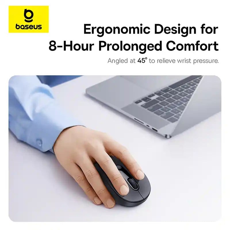 Baseus F02 Ergonomic Wireless Mouse Bluetooth Single