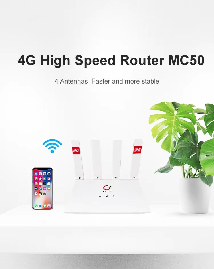OLAX MC50 Hot Selling Wifi 4G Router Universal 4G Lte Wifi Wireless Router 4G Cpe Router With Sim Card Slot