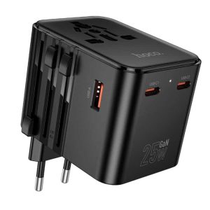 Hoco AC31 PD 25W 3-Ports Global Universal Travel Charger