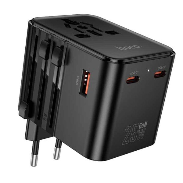 Hoco AC31 PD 25W 3-Ports Global Universal Travel Charger Hoco AC31 PD 25W 3-Ports Global Universal Travel Charger