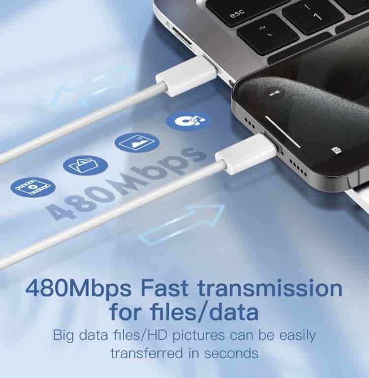 Ldnio LC901c/LC902c 65W USB-C to USB-C Fast Charging Data Cable