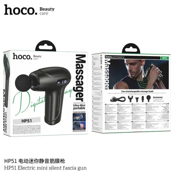Hoco HP51 Portable Handheld Massage Gun With Display