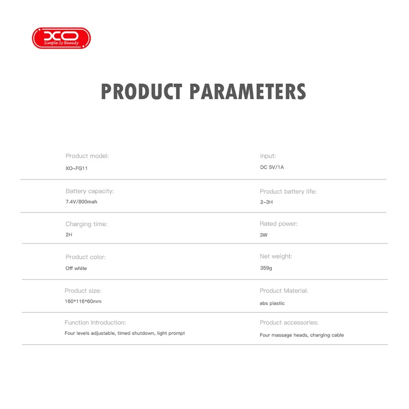 XO XO-FG11 Smart Fascia Body Massage Gun