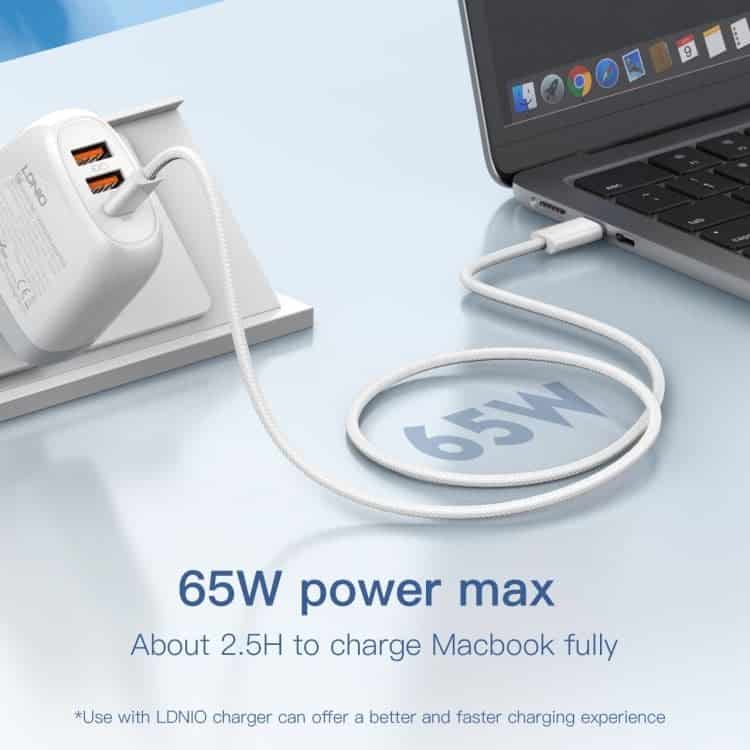 Ldnio LC901c/LC902c 65W USB-C to USB-C Fast Charging Data Cable
