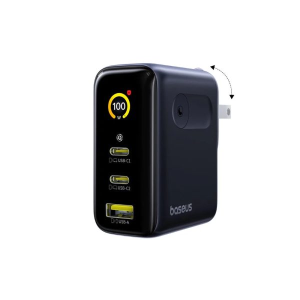 Baseus PicoGo AE21 Fast Charger 2C+U 100W With Digital Display Baseus PicoGo AE21 Fast Charger 2C+U 100W With Digital Display
