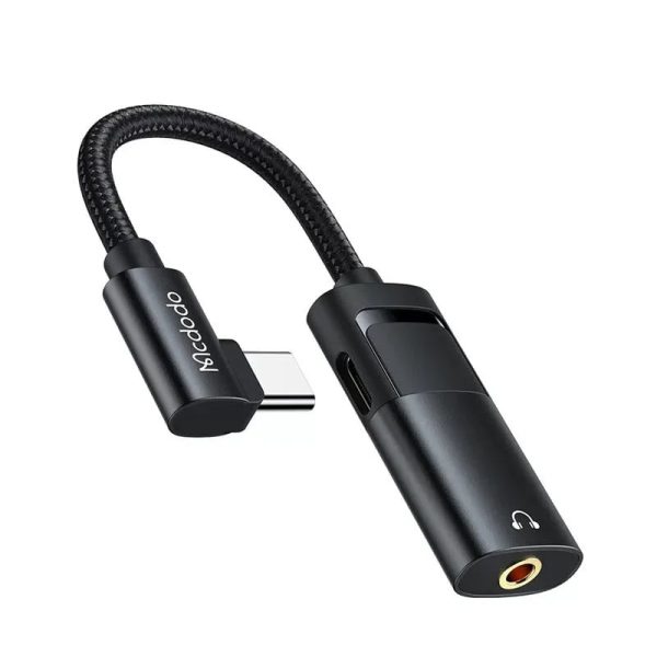 Mcdodo CA-188 60W USB-C to USB-C With DC 3.5MM Audio Adapter (Calling Supported)