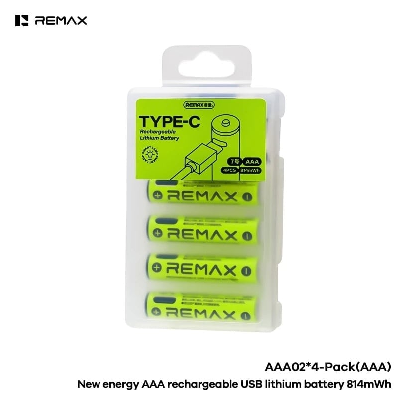 REMAX AAA02 New Energy AAA Rechargeable USB Lithium Battery 814mWh