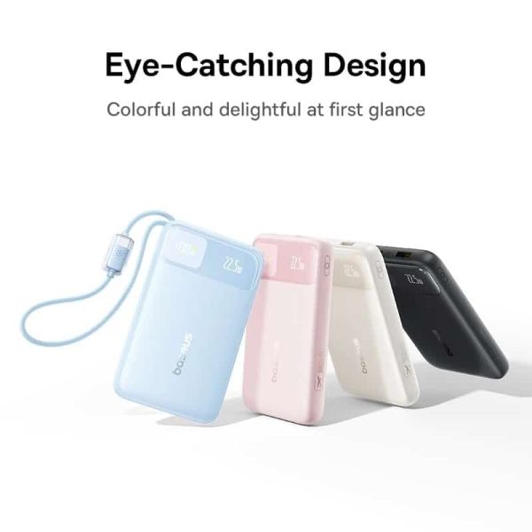 Baseus FC11 20000mAh 22.5W Dual-Cable Power Bank With Digital Display