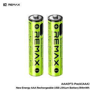 REMAX AAA02 New Energy AAA Rechargeable USB Lithium Battery 814mWh