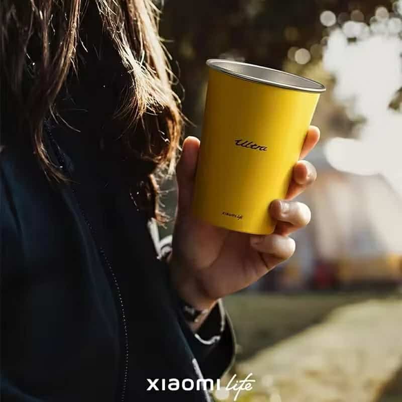 Xiaomi Life Ultra Yellow 304 Stainless Steel Drinking Cup 350ML - 2 Pcs Set