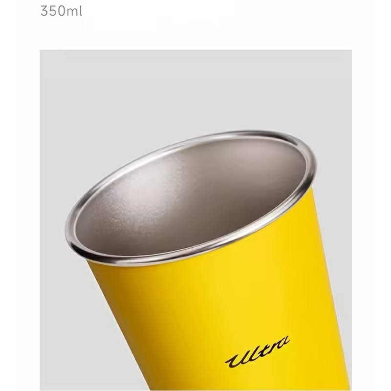 Xiaomi Life Ultra Yellow 304 Stainless Steel Drinking Cup 350ML - 2 Pcs Set