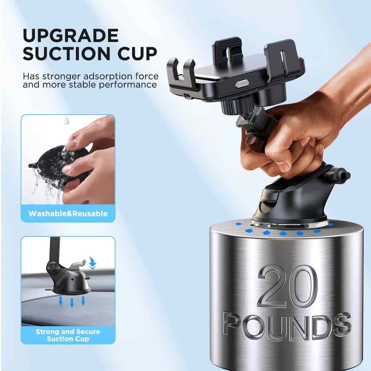 Joyroom JR-ZS219 Triaxial Electric 15W Wireless Charging Car Holder