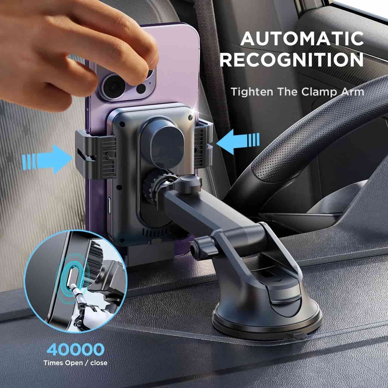 Joyroom JR-ZS219 Triaxial Electric 15W Wireless Charging Car Holder