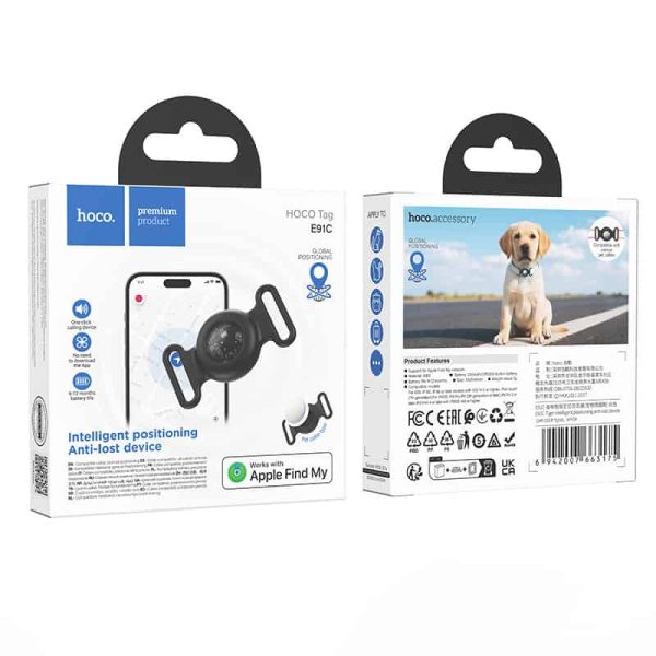 Hoco E91C Smart Wireless Pet Tracker Tag Works With Apple Find My
