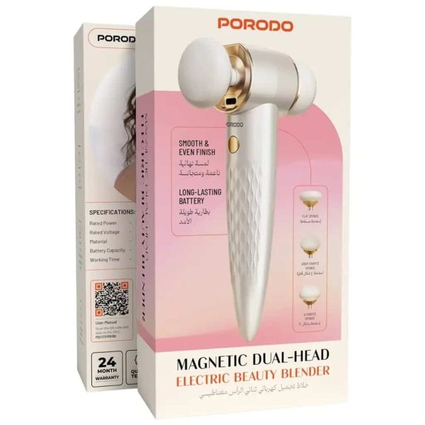 Porodo Magnetic Dual-Head Electric Beauty Blender