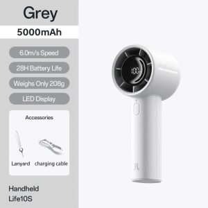 JisuLife Handheld Fan Life10S – 5000mAh Battery Portable Fan