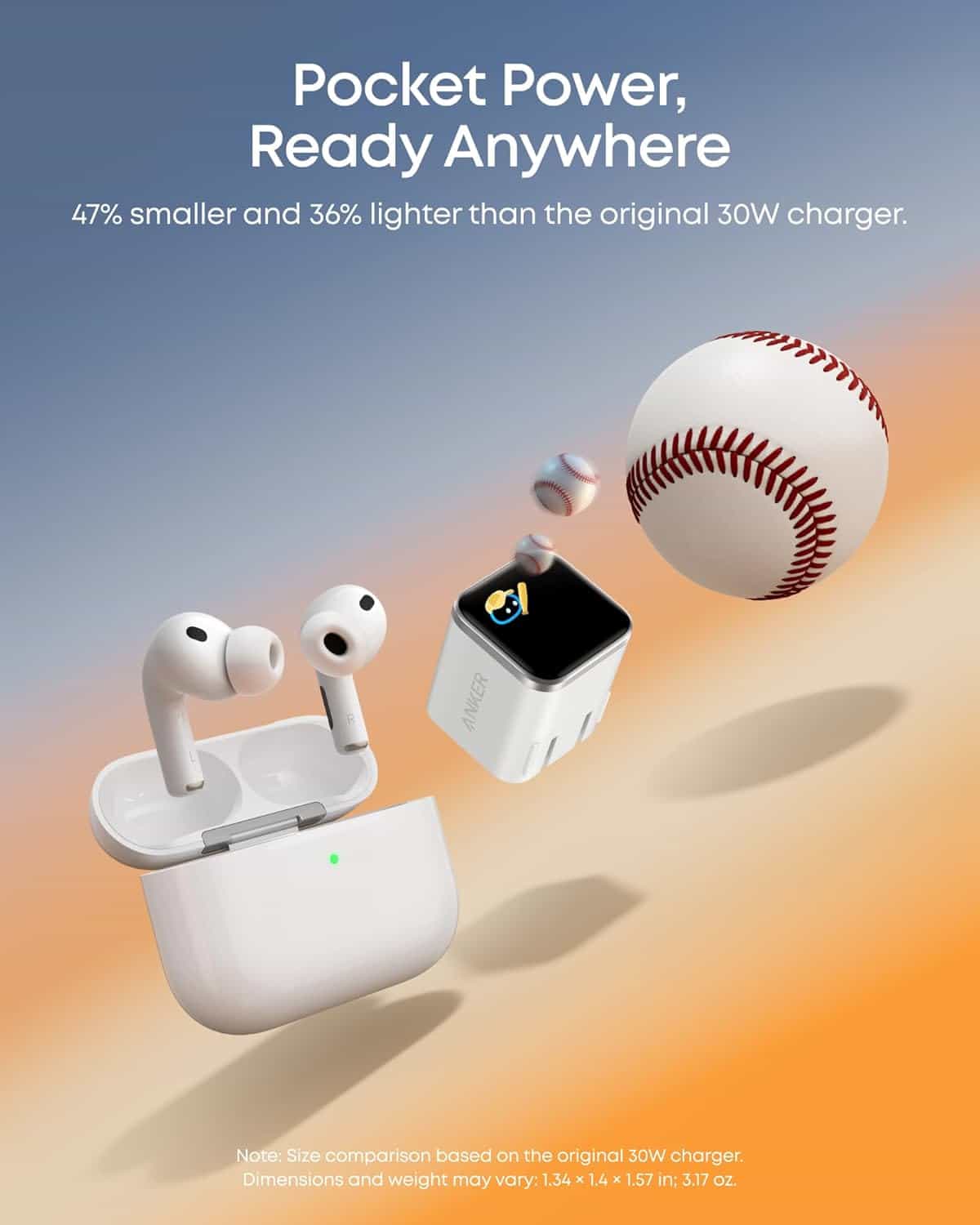 Anker Nano 45W GaN Charger with Smart Display (A121D)