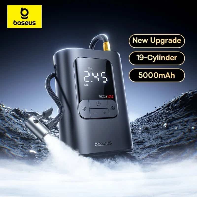 Baseus GoTrip VA1 Super Mini Wireless Inflator Pump 82W - 5000mAh Battery