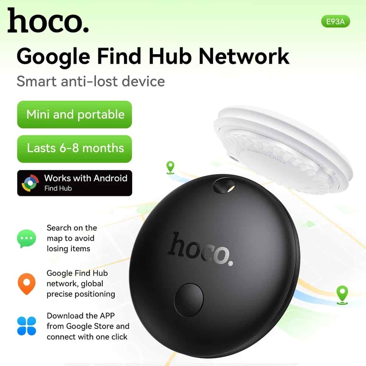 Hoco E93A Smart Finder Supports Google Find My Device Works With Android