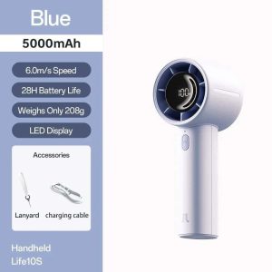 JisuLife Handheld Fan Life10S – 5000mAh Battery Portable Fan