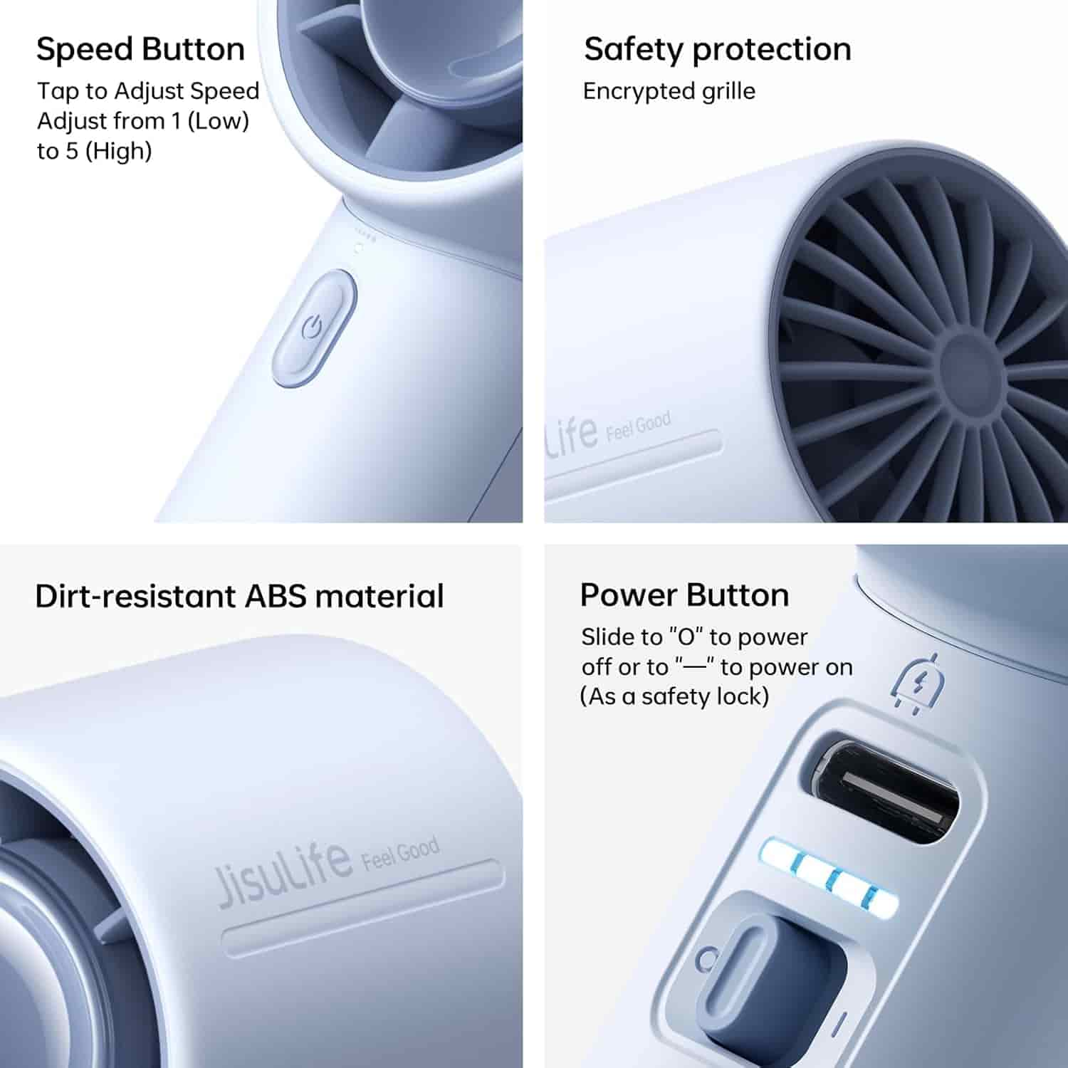 Jisulife Life10 Handheld Turbo Fan (4000mAh)