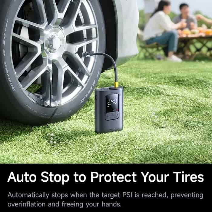 Baseus GoTrip VA1 Super Mini Wireless Inflator Pump 82W - 5000mAh Battery