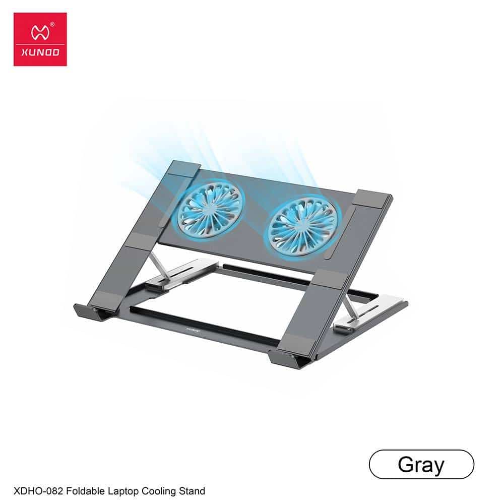XUNDD XDHO-082 Laptop Cooling Stand with Dual Fans RGB Lighting Foldable