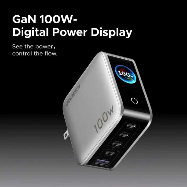 UGREEN X773 Nexode Pro 100W 5-Port Smart Display GaN Charger