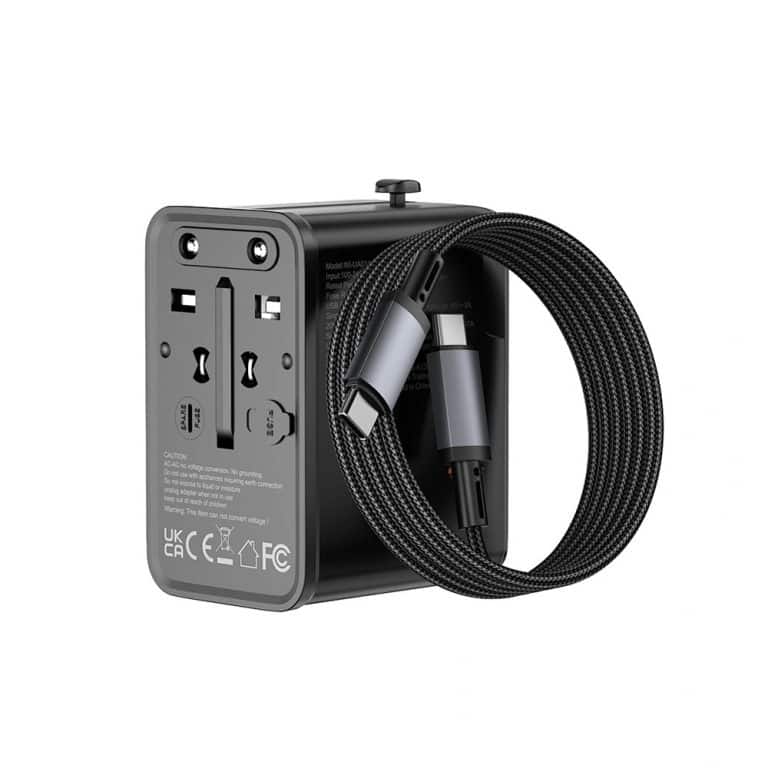 WiWU Wi-UA014 GaN 45W Universal Travel Adapter With 60w Cable Combo