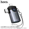 Hoco UA46D 2in1 iP/USB-C Male To USb-A Adapter
