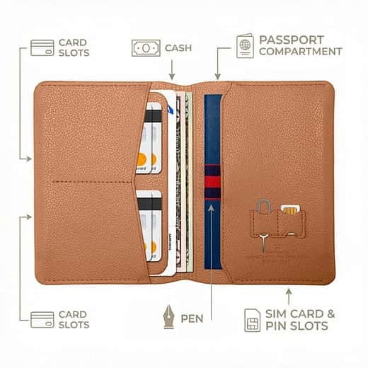 WiWU Master Passport Wallet Rfid Safe