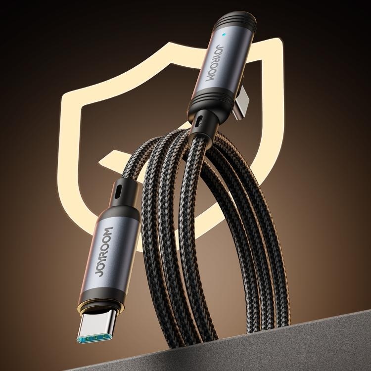 JOYROOM S-A56 EnjoyX Series 60W Type-C to Type-C 90 Degree Fast Charging 1.2m Cable
