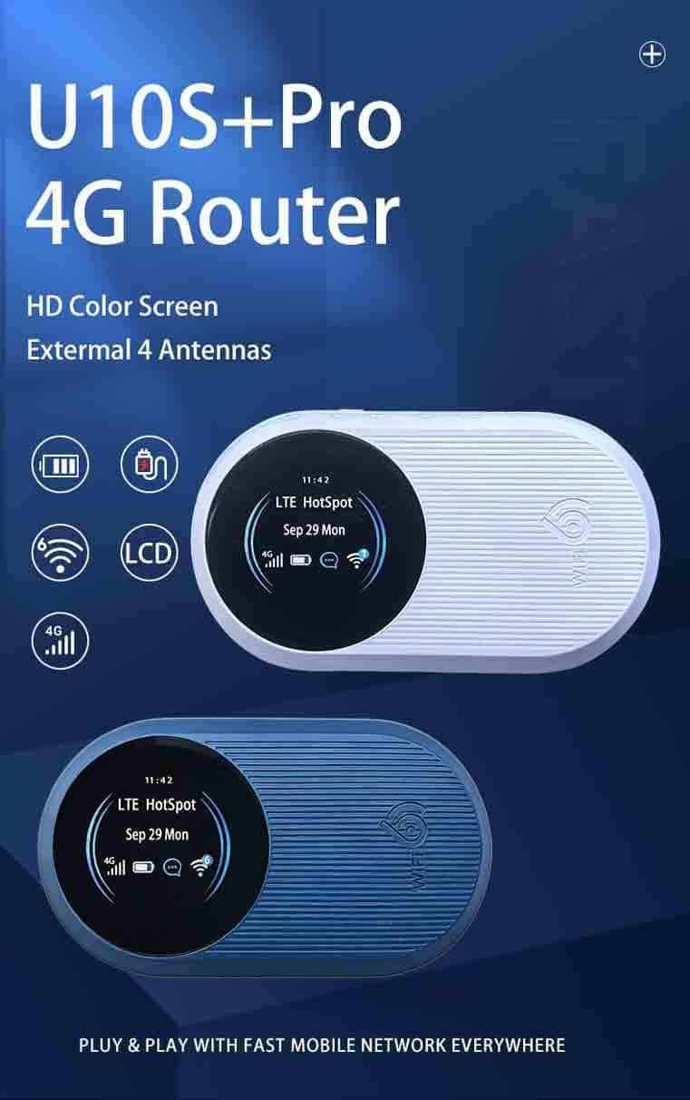 VEMO U10S Pro WiFi 6 Hotspot Wireless 4g Router With Sim Card Slot