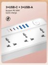 LDNIO SC5614C 5 Way Outlets Power Strip