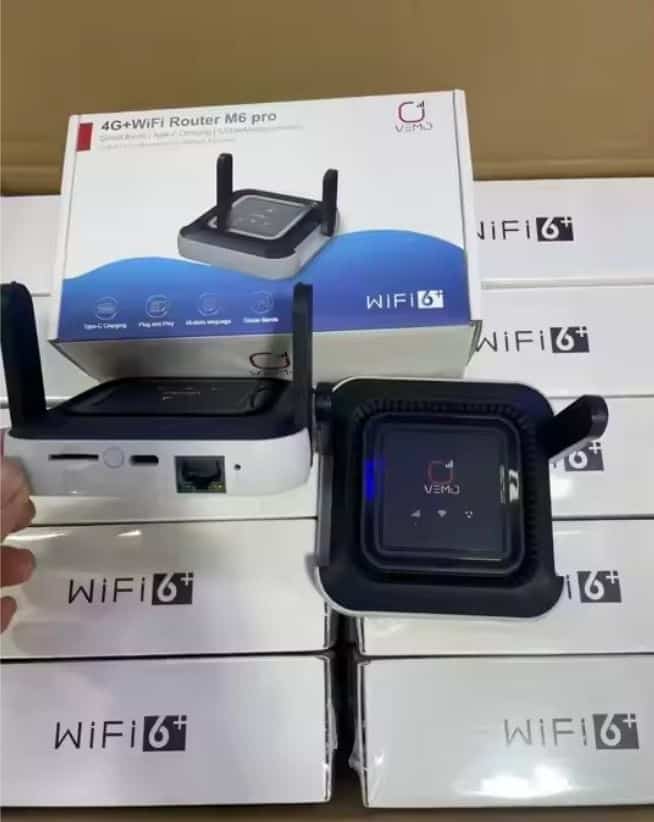 VEMO M6 Pro 300Mbps 4G LTE WiFi Router (5000mAh Battery)