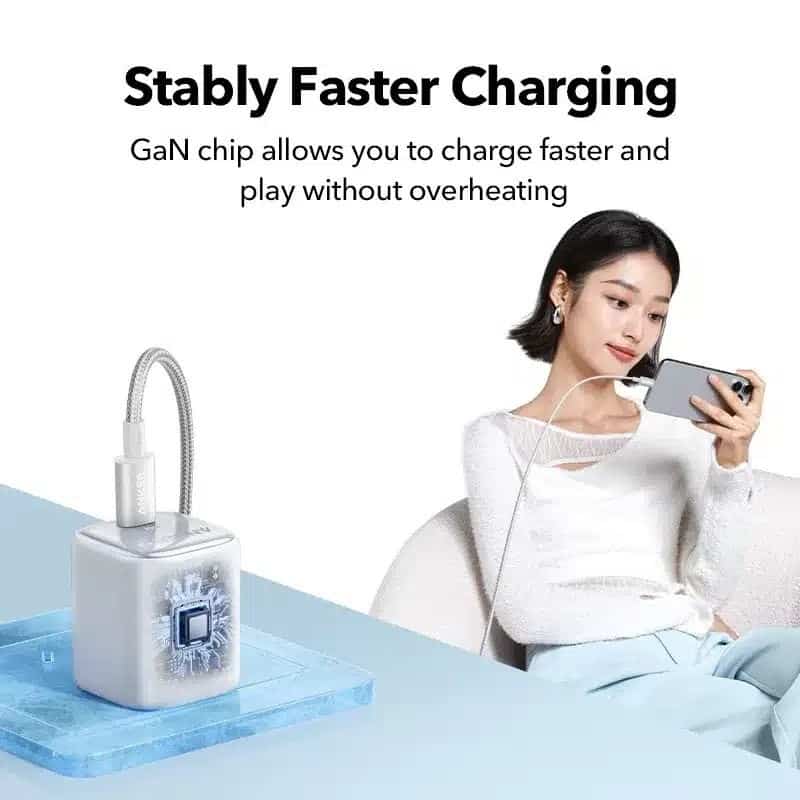 Anker Zolo PD 30W Charger Ice-Cooled Fast Charging Slim Compact Wall Charger (A2698)