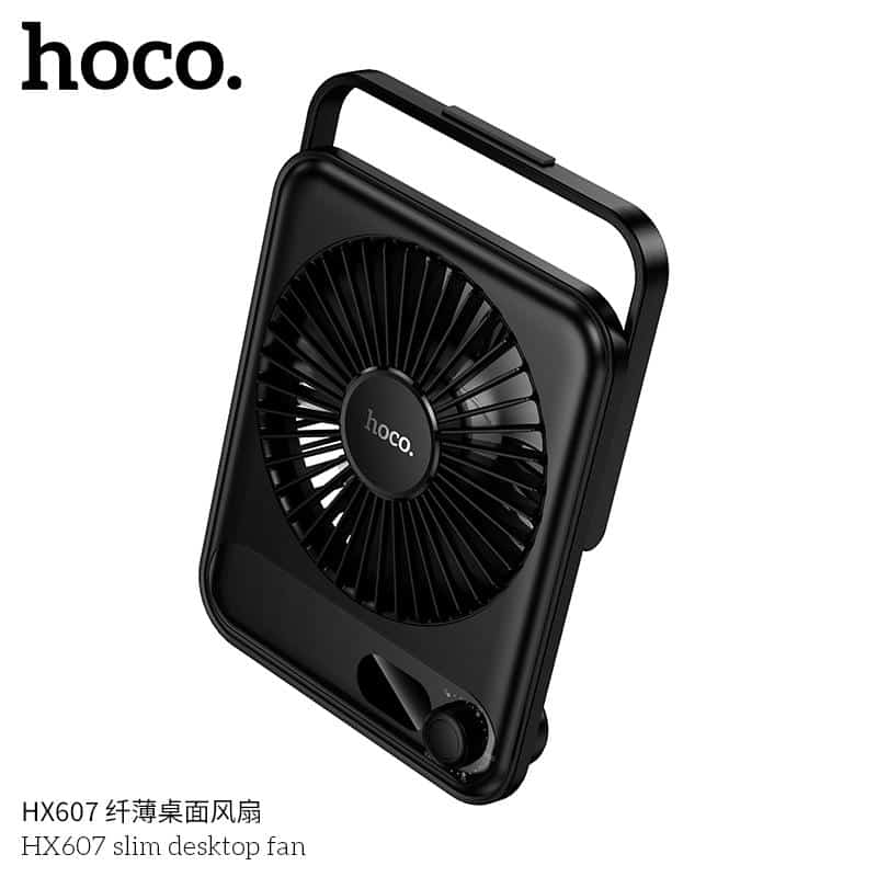 Hoco HX607 Ultra Thin And Quiet High Power Desktop Fan - 2000mAh